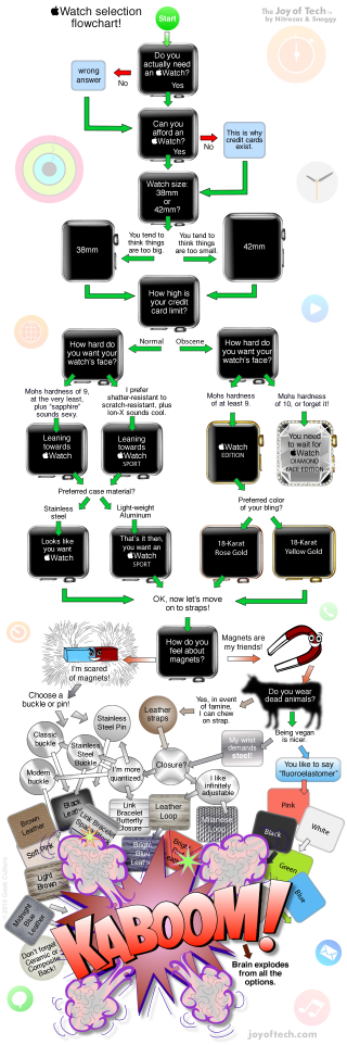 Illustration for article titled A Fun Flowchart to Help You Choose Which Apple Watch to Buy